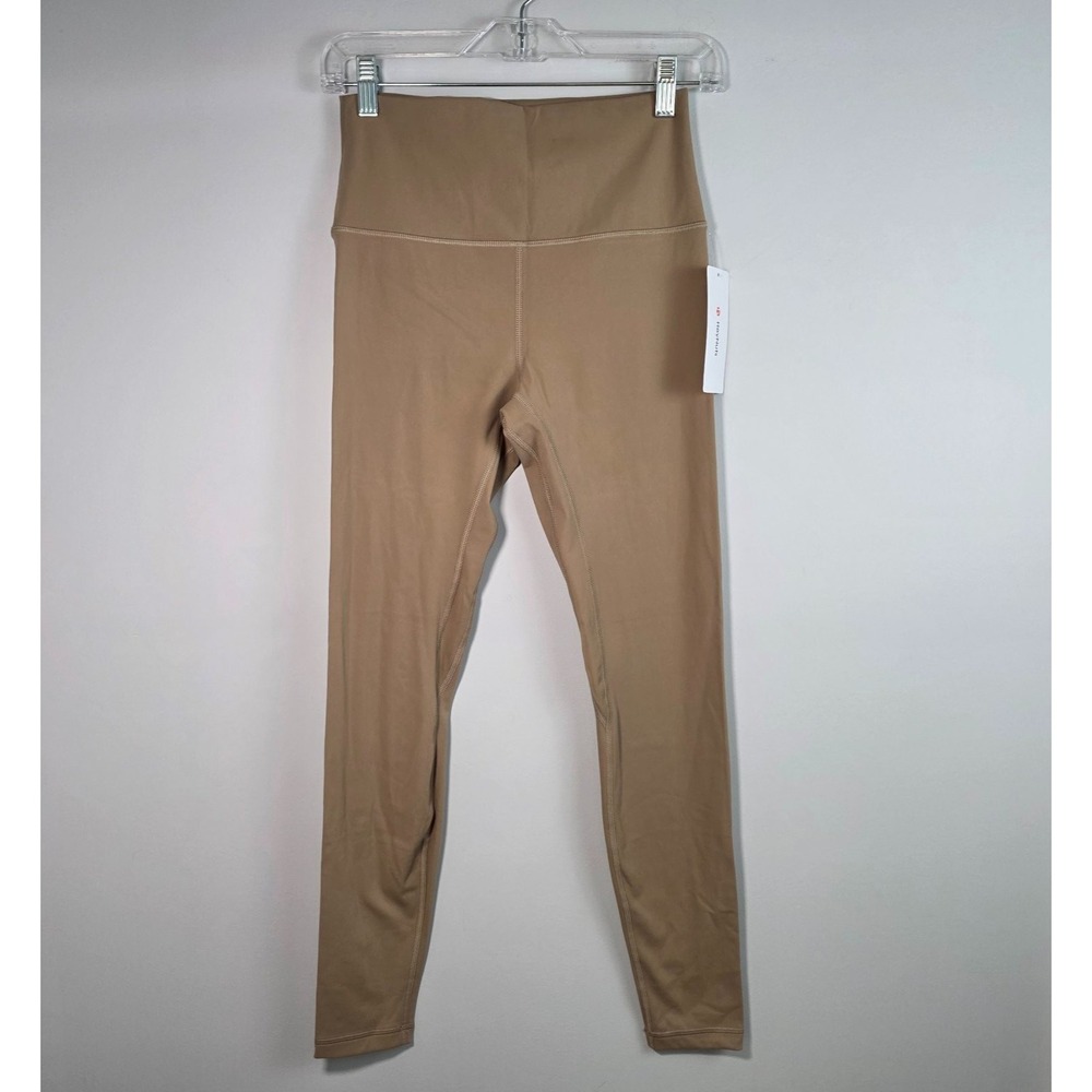 HeyNuts Women's Active Leggings High Rise Size M 8-10 Beige Yoga Gym Train